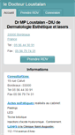 Mobile Screenshot of docteurloustalan.fr